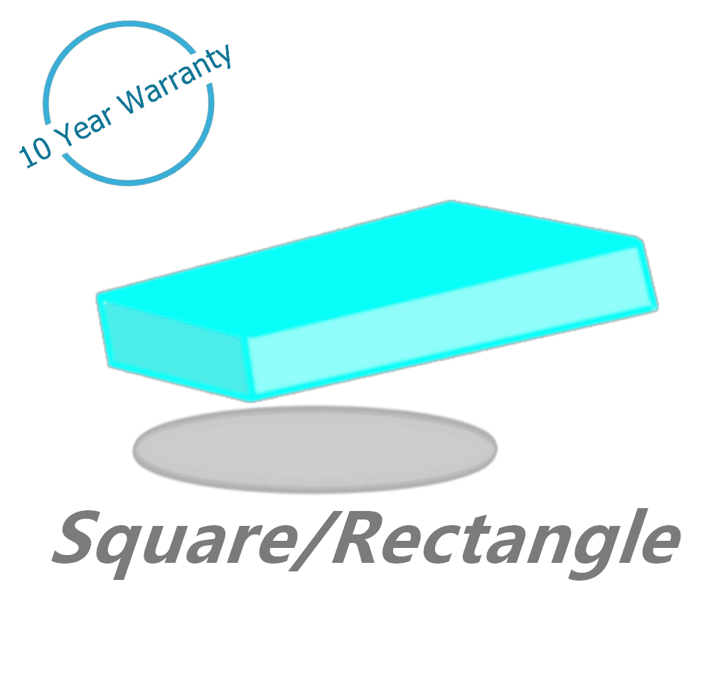 High Density Foam for Couch or Chair Cushions - Replacement for Sofa Loveseat Couch and Chairs Square or Rectangle