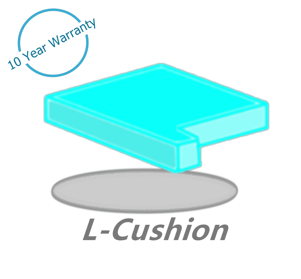 High Density Foam for Couch Cushions - Replacement for Sofa Loveseat Couch and Chairs L-Cushion