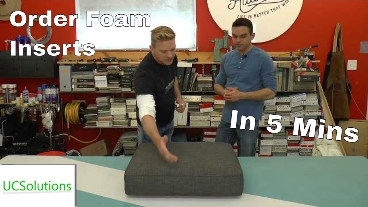 L Seat Cushions – Custom Cut 26 Density Foam Inserts – ucprivatecourses